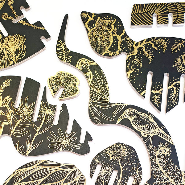 Hand Illustrated 'Fynbos Bounty' Kudu head