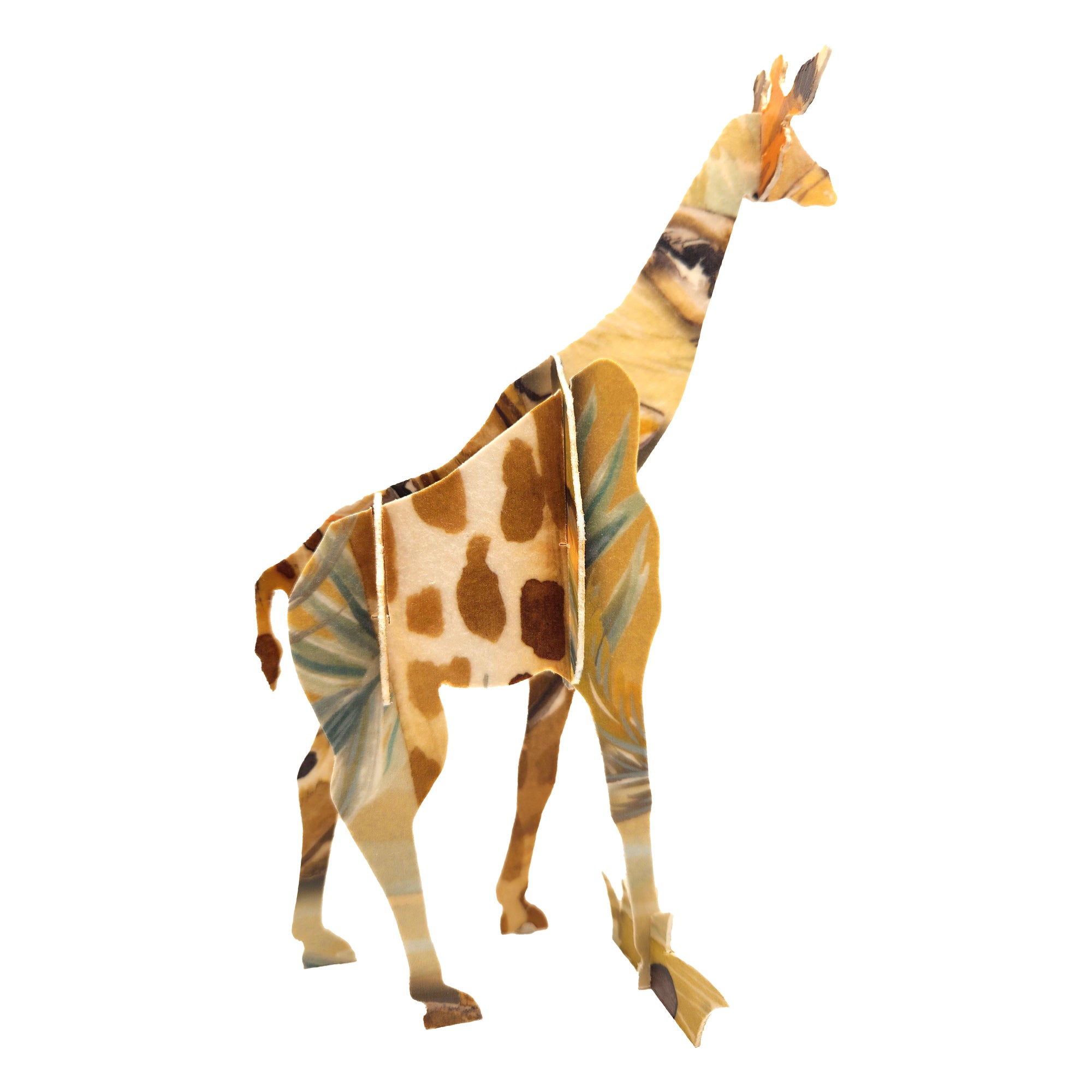 Giraffe Sculpture - with Artist Print