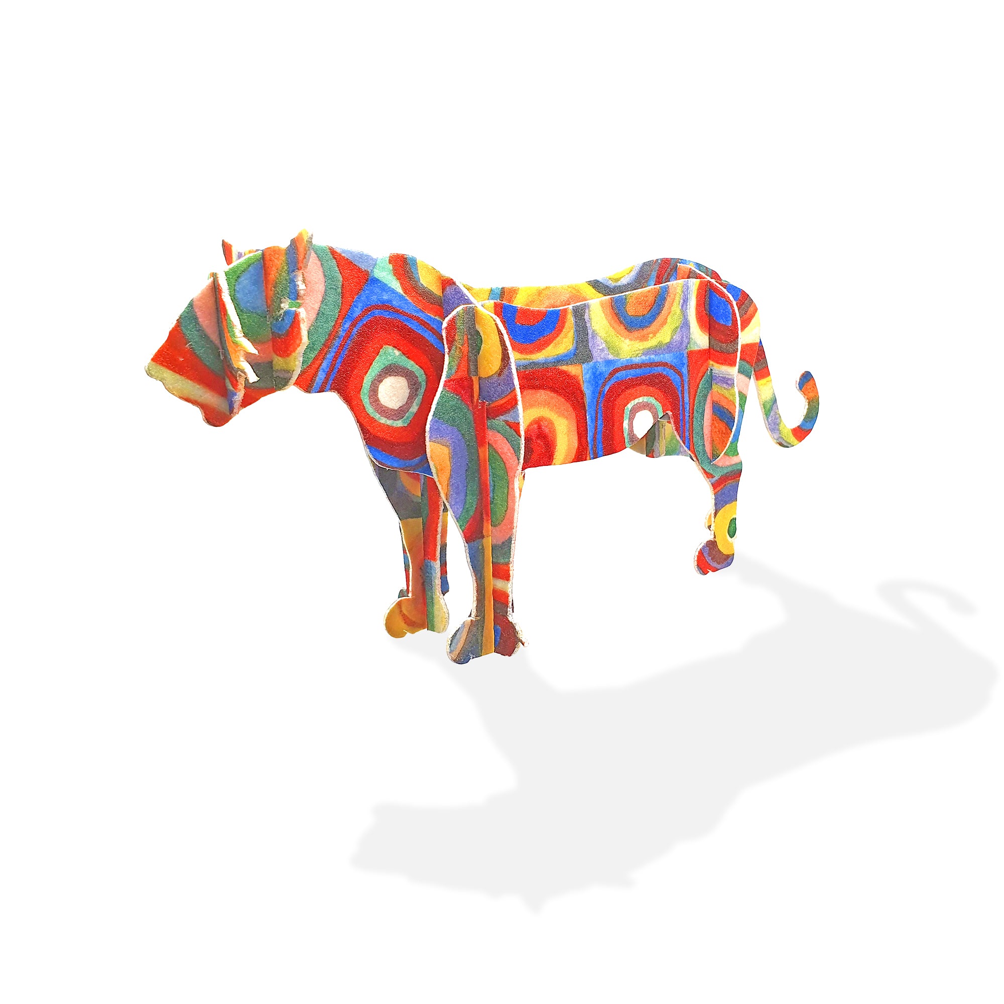 Leopard Sculpture - with Kandinsky Art Print